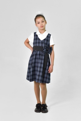 Cарафан с бантом серый пояс