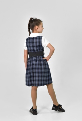 Cарафан с бантом серый пояс