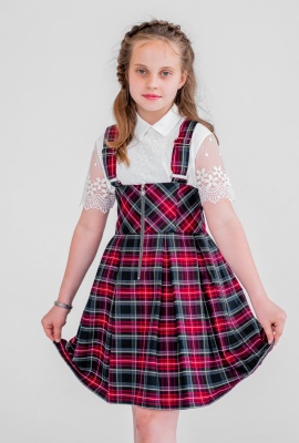 Сарафан с регулируeмыми лямками на молнии