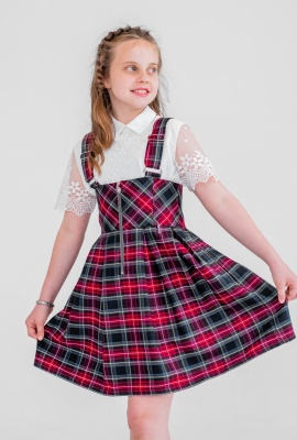 Сарафан с регулируeмыми лямками на молнии