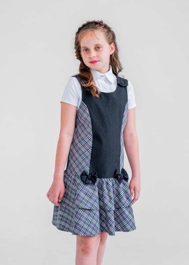 Сарафан с декоративными бантами фото 1