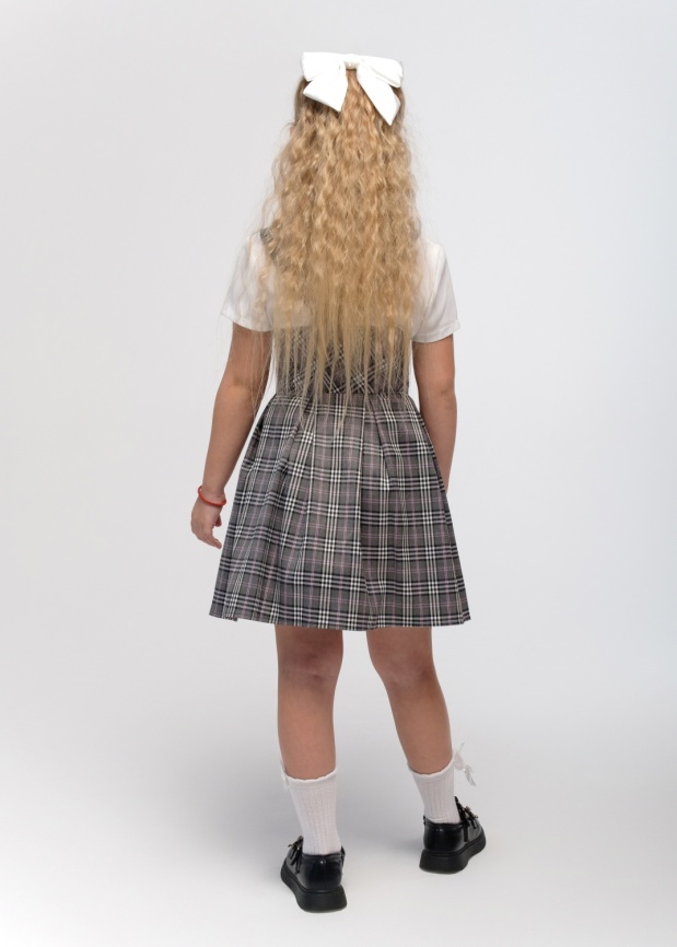 Сарафан ДелСти 224-28 розовая клетка фото 3